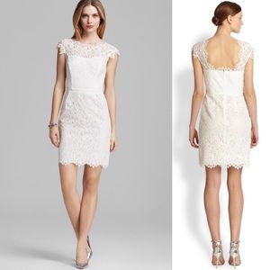 Shoshanna white lace dress (size 6)